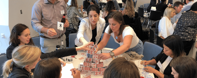 building a card tower