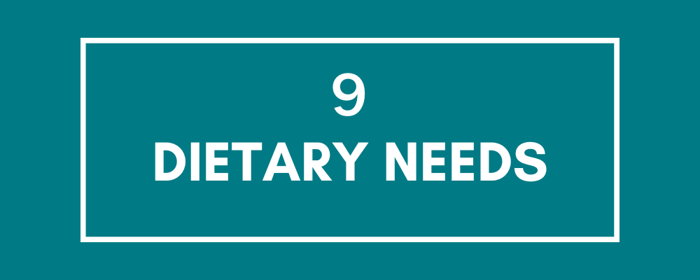 Challenge #9: Dietary Needs
