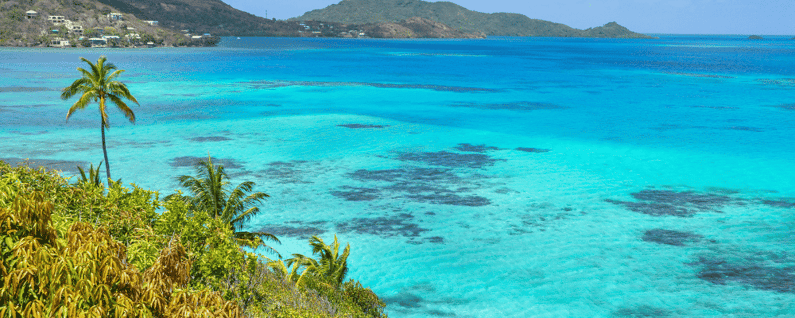 View of clear ocean waters 