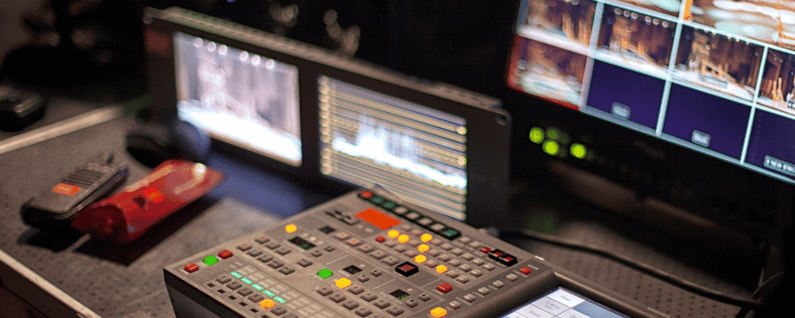 Audio Visual equipment at an event