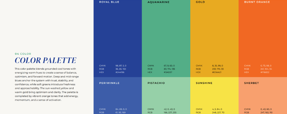 Color palette created for conference