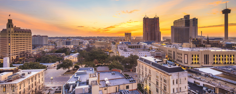 aerial view of san Antonio, texas