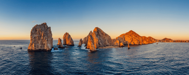 Cabo beach view at sunset