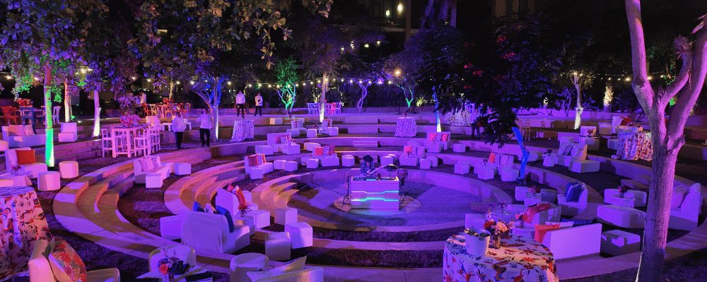 evening event with a DJ