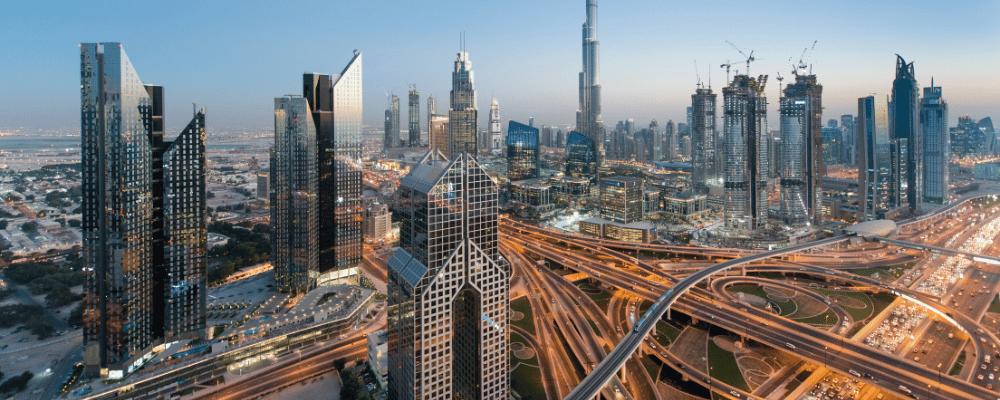 city skyline of dubai, United Arab Emirates