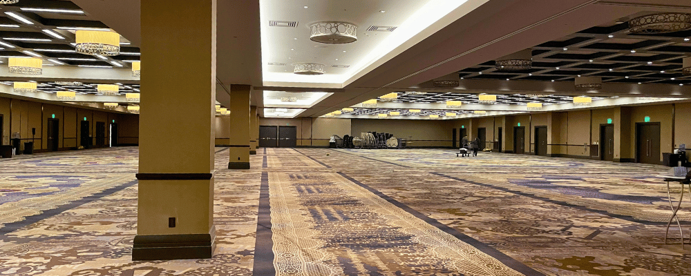 empty venue for hosting corporate events
