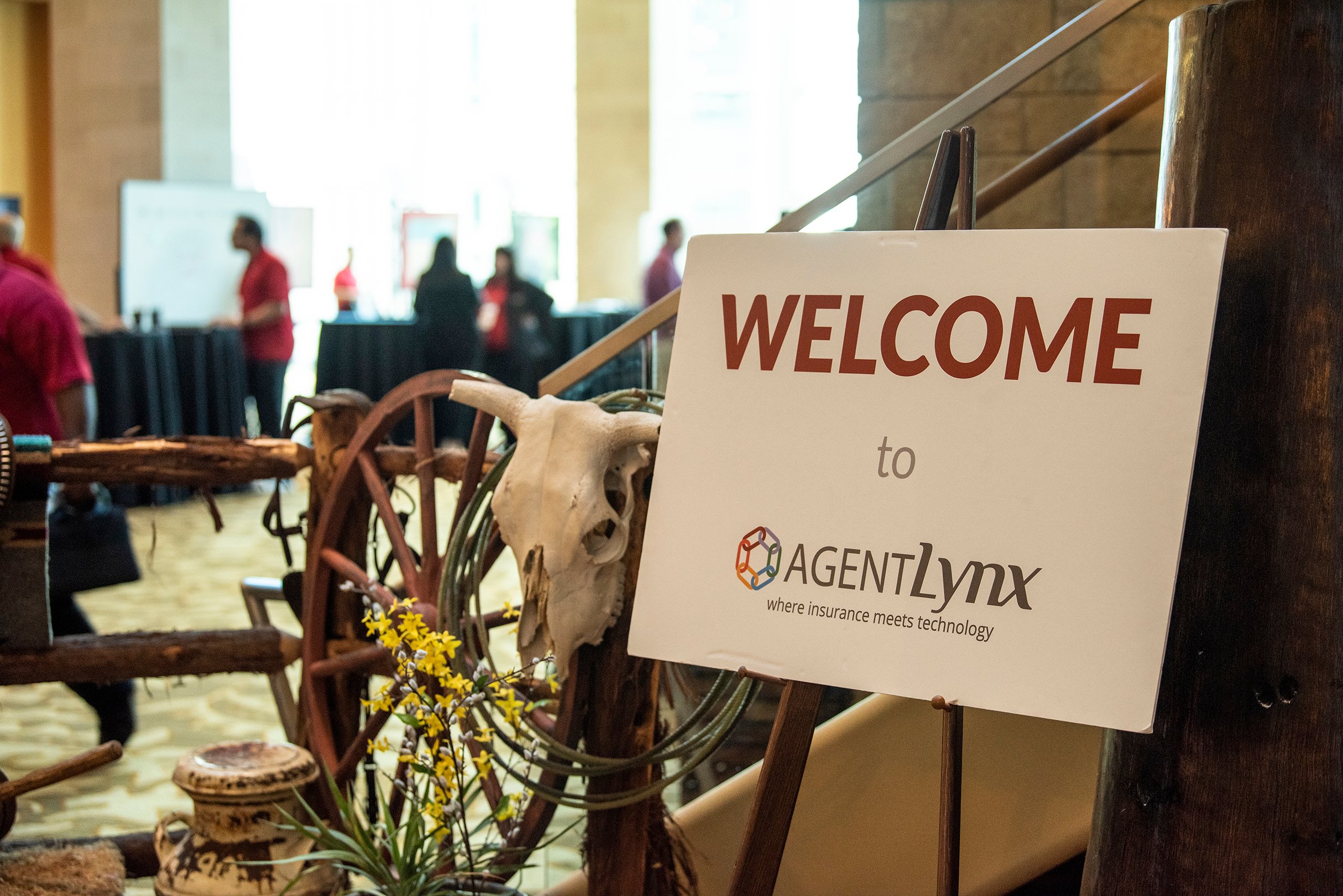 Conference signage with rodeo theme