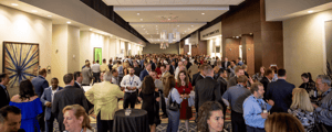 group of attendees attending a networking event 