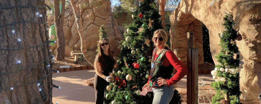 group of event attendees volunteering during a give back event in las vegas