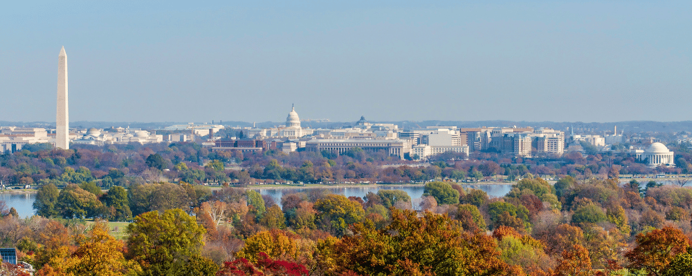 city skyline of Washington, D.C.