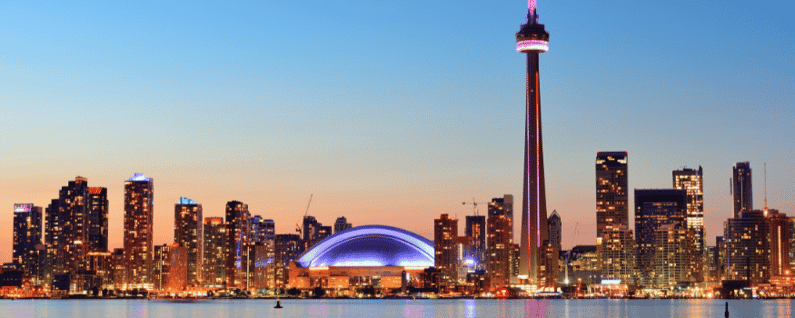 Toronto canada skyline
