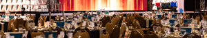 awards dinner set up in general session room