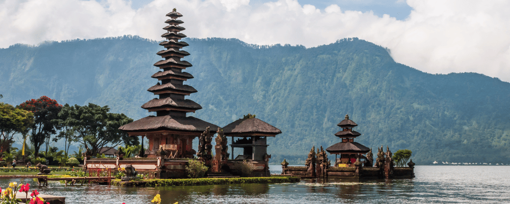 Ulundanu Temple in Bali, Indonesia 