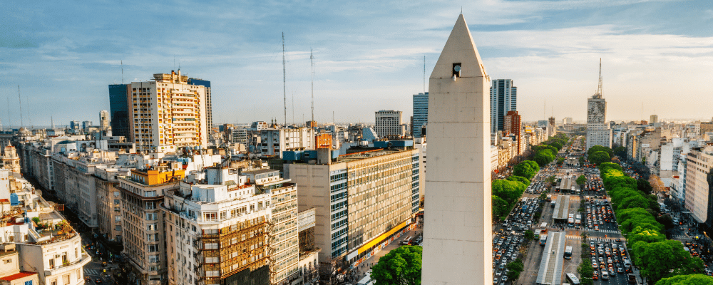 Buenos Aires view of the city center