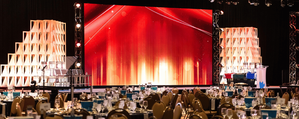 awards dinner set up