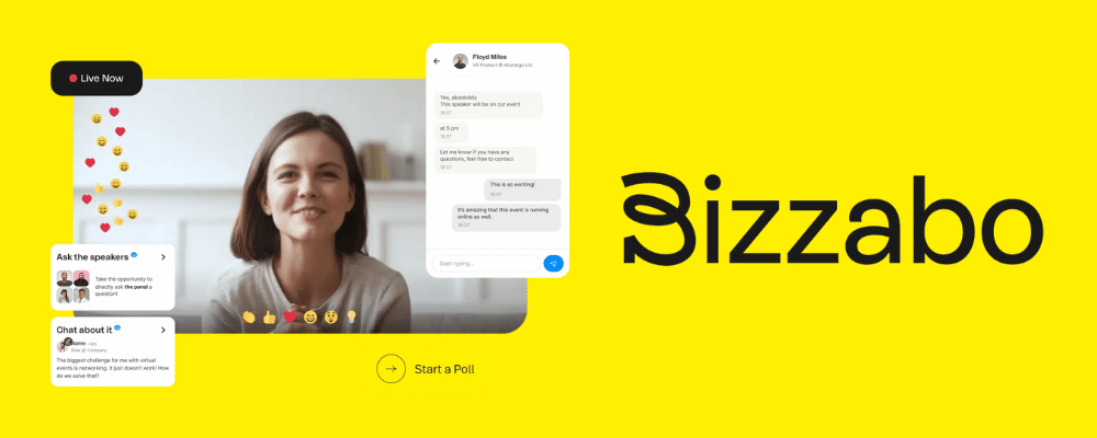 bizzabo virtual event management app example