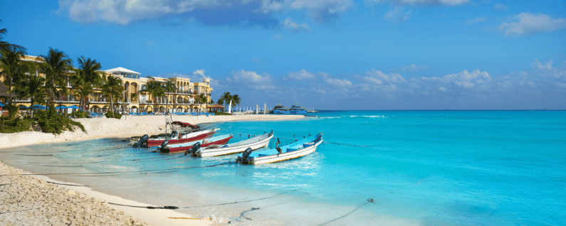 boat with beachside