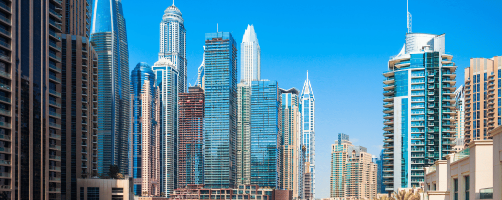 view of Dubai city