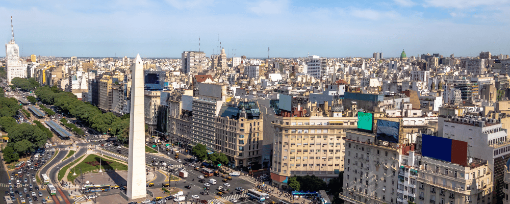 view of Buenos Aires city center