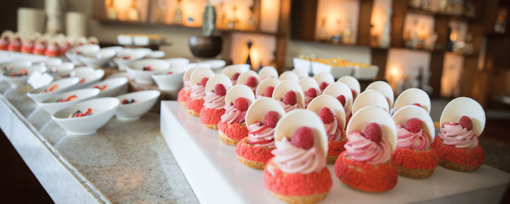 dessert at a corporate event