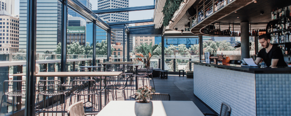 corporate event rooftop bar venue