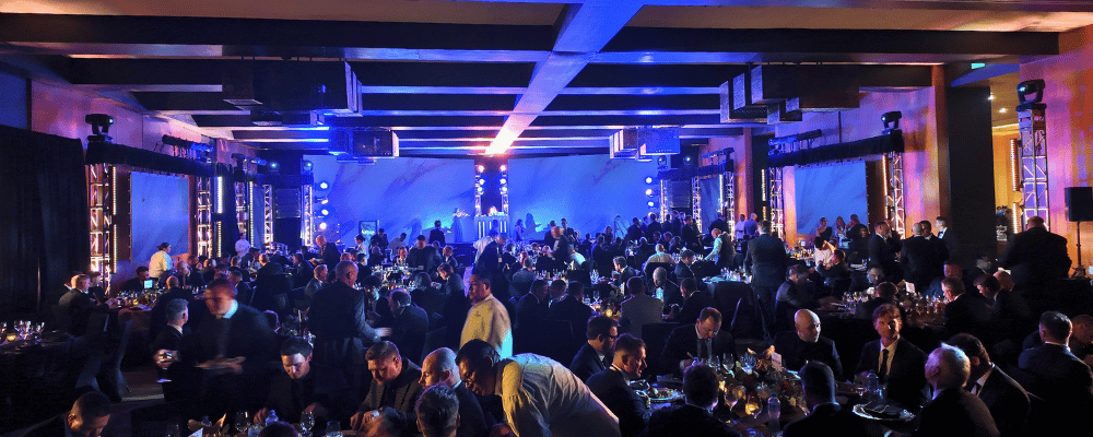 group of attendees at a gala in puerto rico