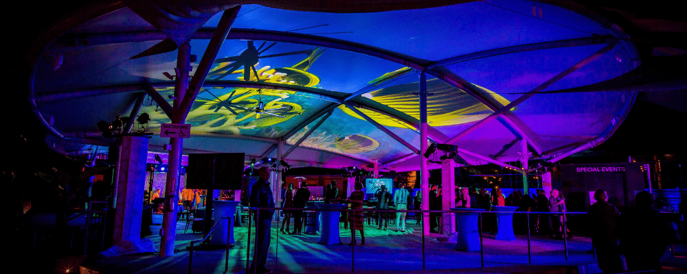 event production partner corporate event aquarium