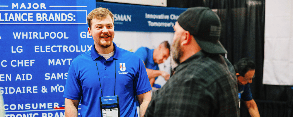 event attendees networking during an expo event