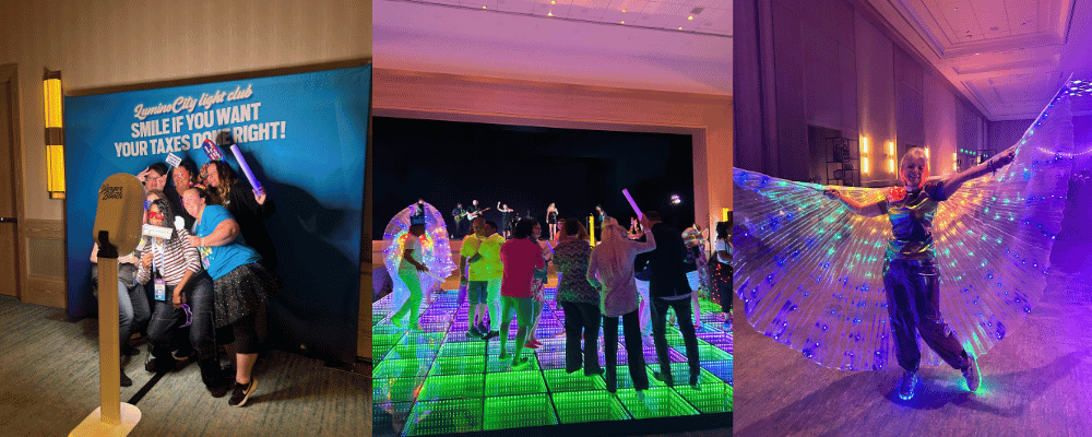 group of attendees at a conference