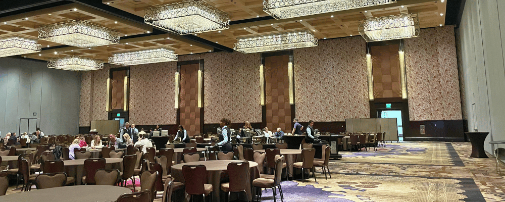 hotel ballroom at a conference venue in las vegas