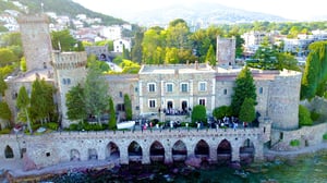 corporate event held at a castle in europe