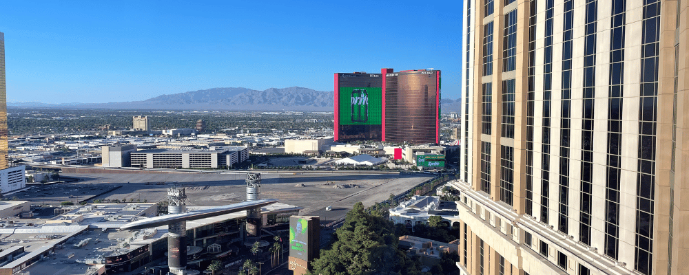 view from the venetian las vegas