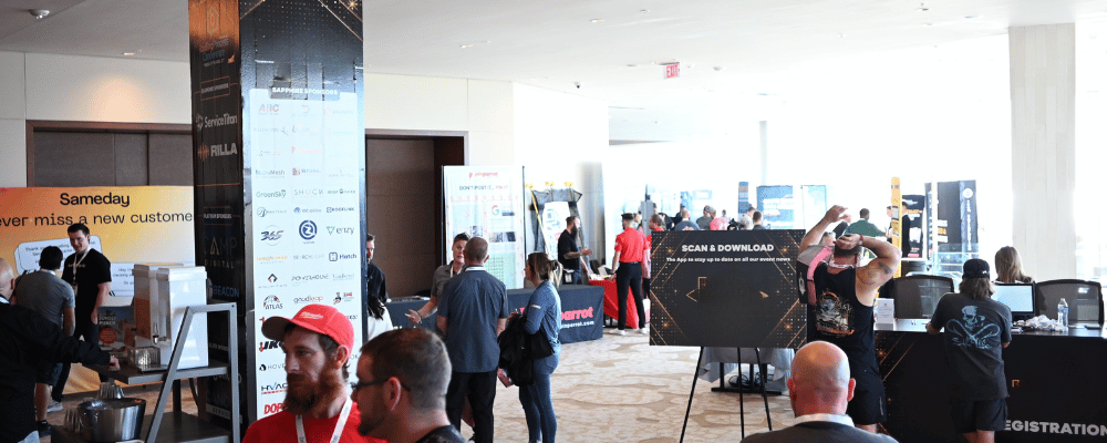 attendees networking during a user conference in Florida