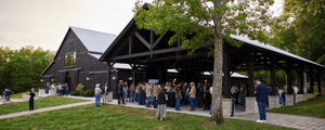 outdoor barn venue in nashville for an award conference dinner