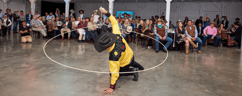 roper entertainer at a off-site event in Nashville