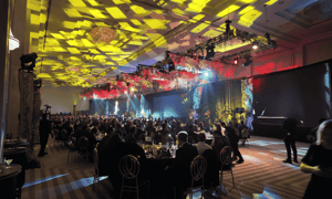 group of attendees at a sales kickoff in puerto rico