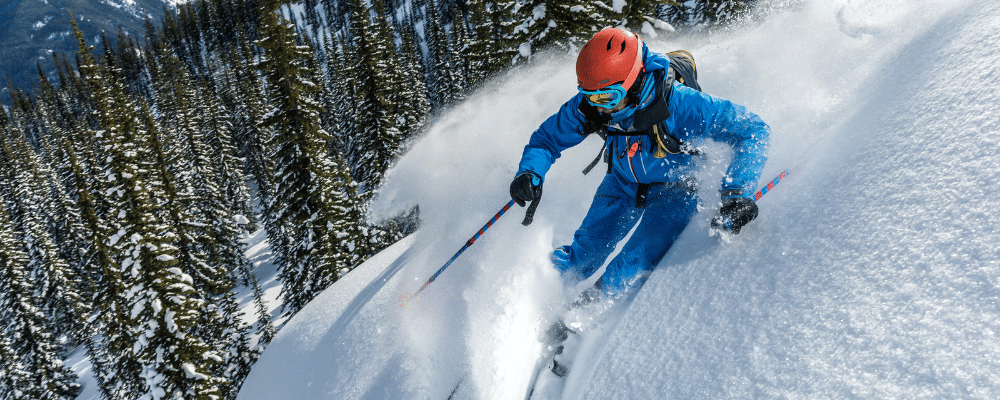 skiing in whistler, canada